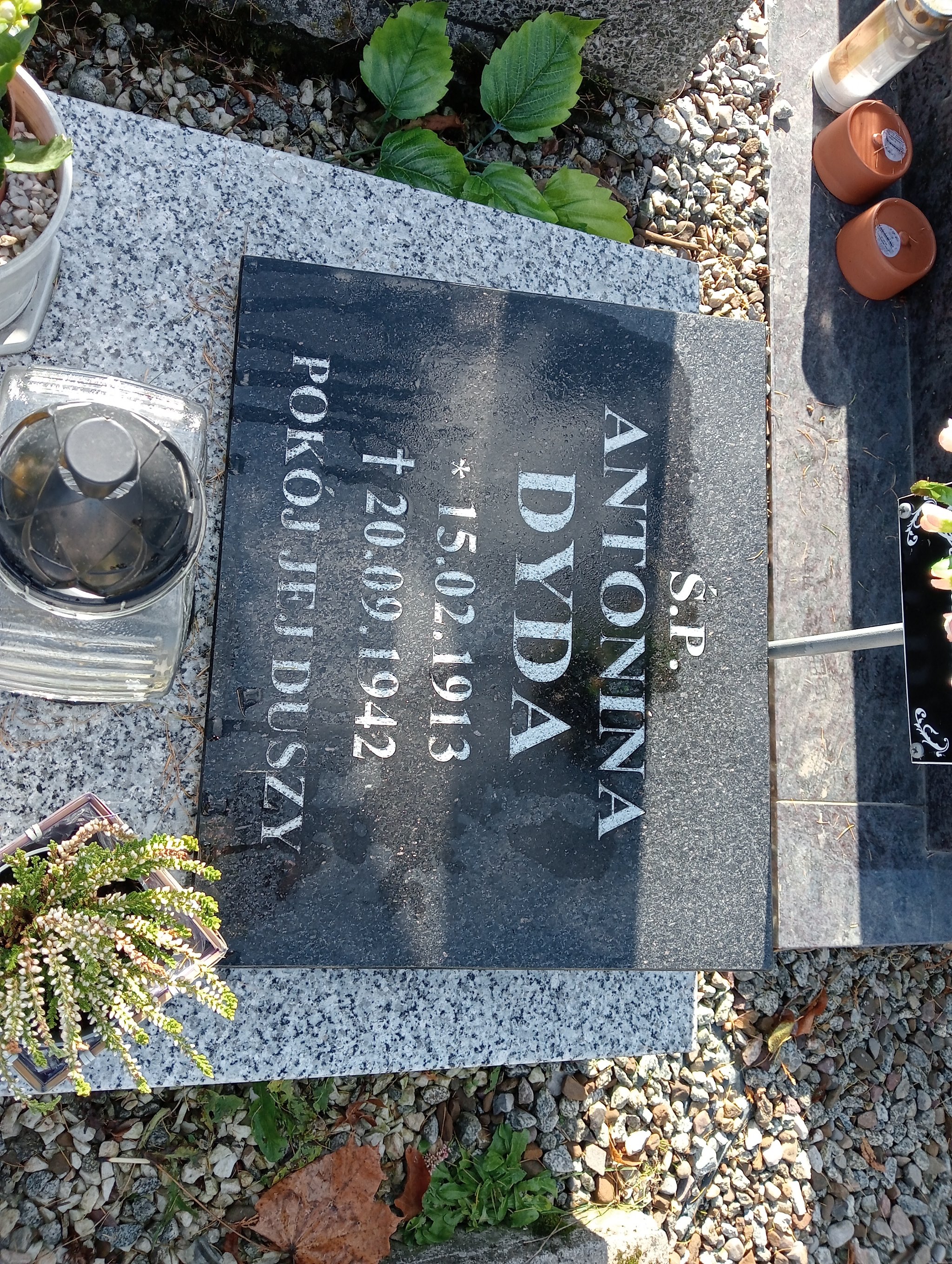 Antonina Dyda 1913 Krościenko nad Dunajcem - Grobonet - Wyszukiwarka osób pochowanych