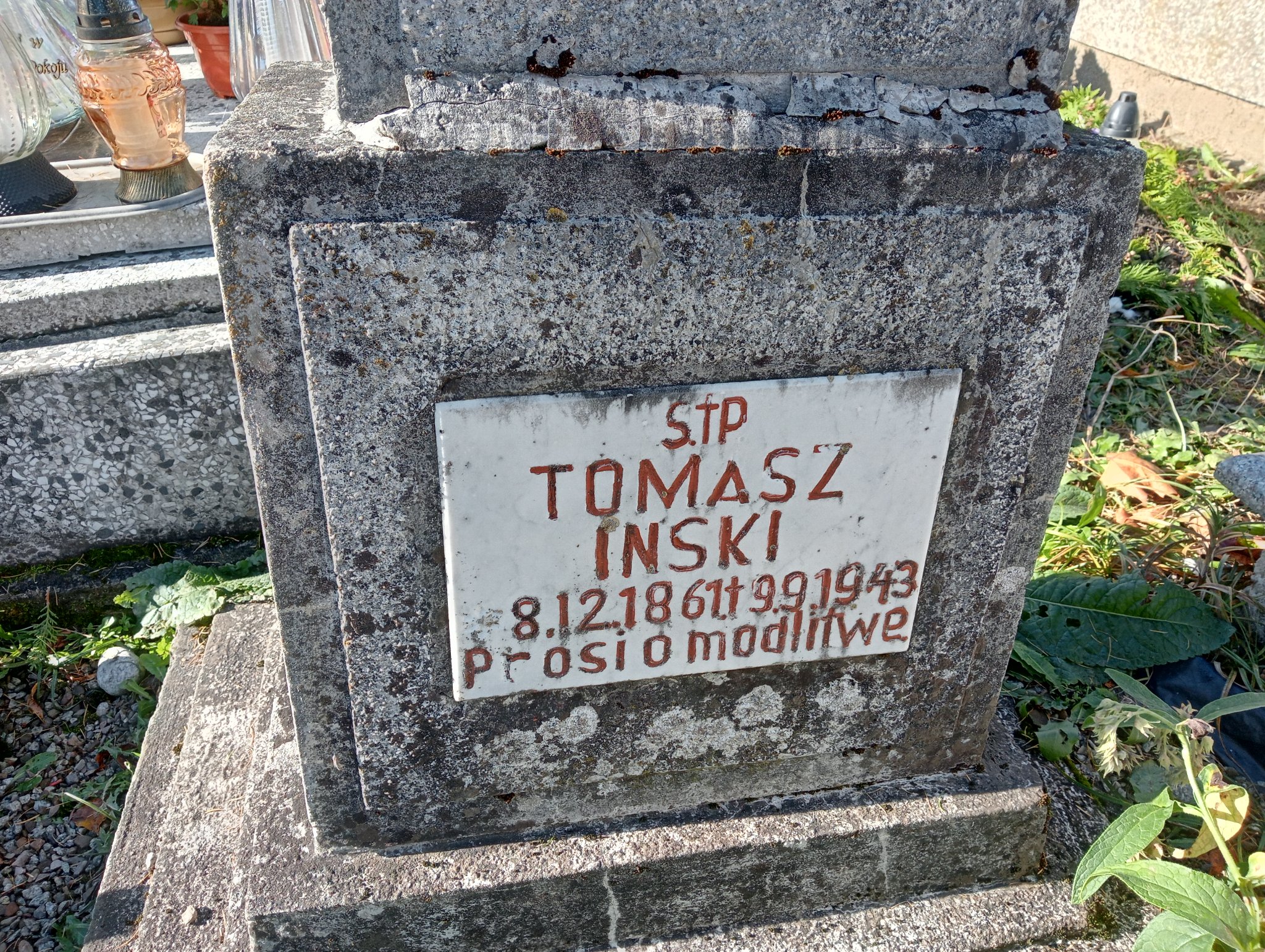 Tomasz Iński 1861 Krościenko nad Dunajcem - Grobonet - Wyszukiwarka osób pochowanych